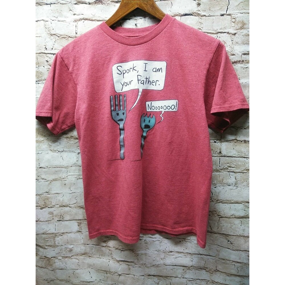 Urban Pipeline Funny Graphic Tee Large "SPORK I AM YOUR FATHER" Youth  Shirt